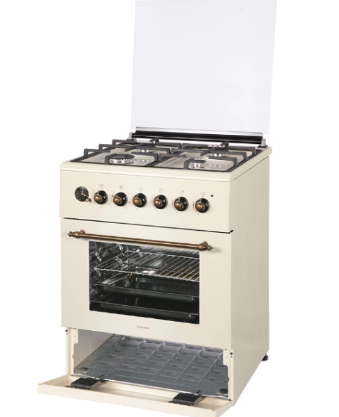 Газоэлектрическая плита NordFrost GE 6064 YR бежевый фото