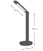Лампа настольная ULTRAFLASH (15177) UF-822 C02 черный (Led, светильник настольный, 7Вт, димм., 3 цве фото