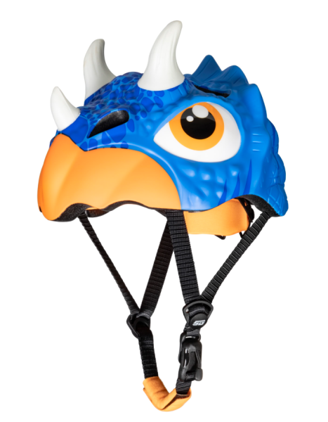 Шлем детский STG Triceraptors, обхват 49-55 см, синий с оранжевым Х126531 фото