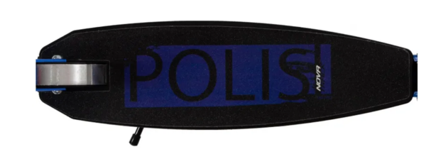 Самокат городской NOVATRACK 180.POLIS.BL21 PRO алюминий, складной с помощью кнопки на раме, э фото