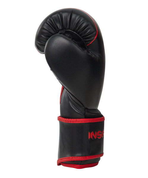 Перчатки боксерские INSANE MONTU IN23-BG500, ПУ, красный,  8 oz фото