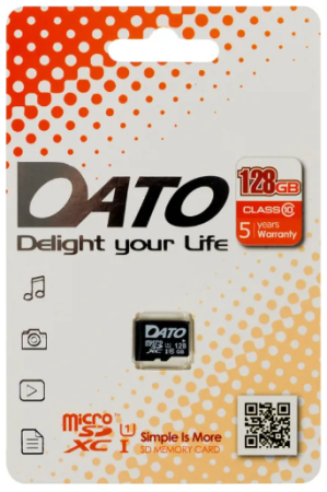 Карта памяти MicroSD 128GB Dato Class 10 DTTF128GUIC10 фото