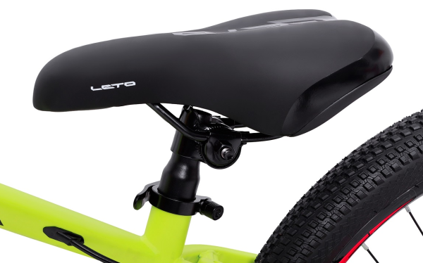 (м) Велосипед детский LETO 22"DRAGON, сталь, рама 11", 6-ск, лайм фото