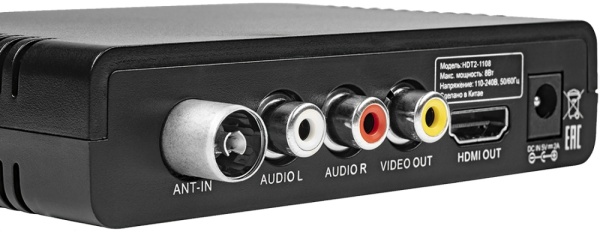 Ресивер эфирный цифровой HARPER HDT2-1108 DVB-T2 фото
