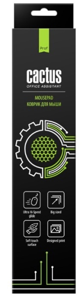 Коврик для мыши Cactus CS-MP-PRO01XL черный 400x300x3мм фото