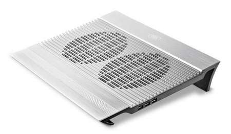 Подставка для ноутбука Deepcool N8 17" 4xUSB 2x140 FAN алюминий серебрист фото