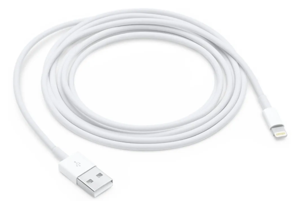Кабель USB - Lightning Apple 2м белый фото