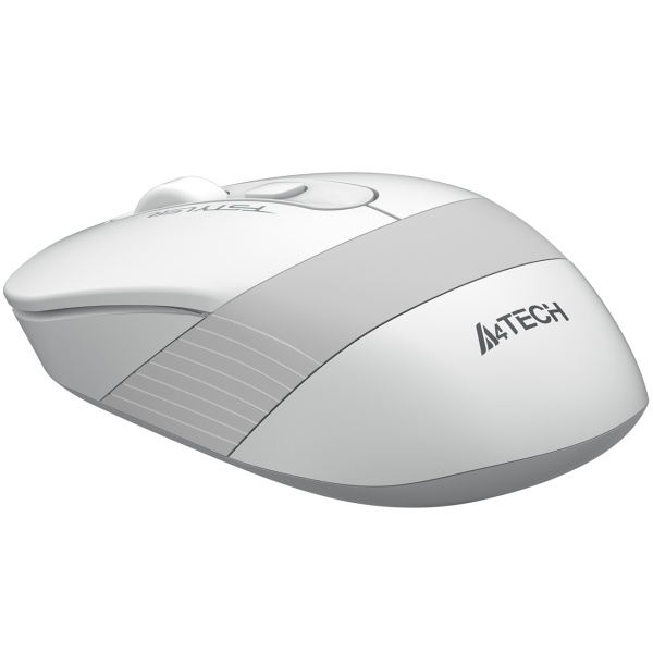 Мышь A4 Fstyler FM10 белый/серый оптическая (1600dpi) USB (4but) фото