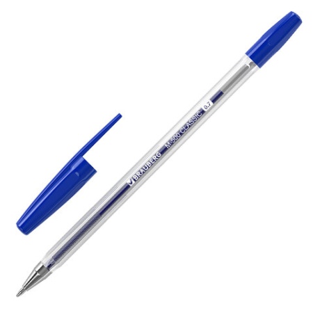 Ручка шариковая BRAUBERG «M-500 CLASSIC», СИНЯЯ, , узел 0,7 мм, линия письма 0,35 м, 143444 фото