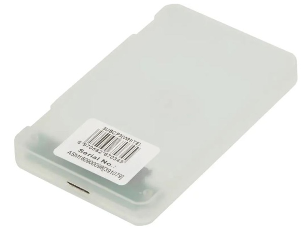 Внешний корпус HDD AgeStar 3UBCP3 SATA пластик белый 2.5" фото