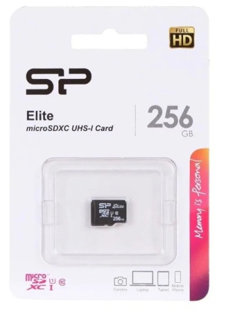 Карта памяти MicroSD 256GB Silicon Power Elite (SP256GBSTXBU1V10) фото