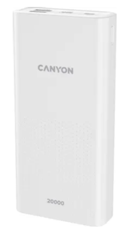 Внешний аккумулятор CANYON PB-2001 20000Mah Белый (H2CNECPB2001W) фото