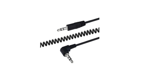 Аудиокабель EXPLOYD EX-K-1416 AUX Jack3,5mm (M) - Jack3,5mm (M) 1.5M боковой круглый пружина чёрный фото