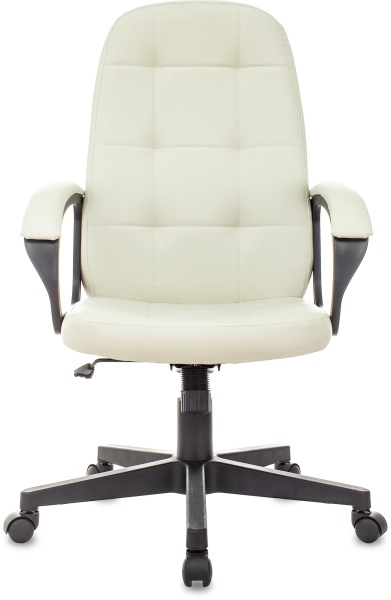 Кресло руководителя Бюрократ CH 002 слоновая кость OR-10 эко.кожа крестов. пластик CH 002 IVORY  фото