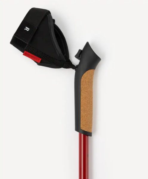 Палки для скандинавской ходьбы BERGER Travel Forest BTF25NP1-01, 106 см, цельные, красный фото