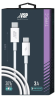 Кабель Type-C - TYPE-C BORASCO 1м 3а белый (38526) фото