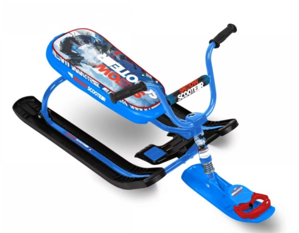 Снегокат Ника-джамп с гонщиком (голубой каркас) СНД1/Г фото