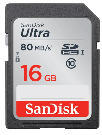Карта памяти SDHC 16GB Sandisk Class10 Ultra UHS-I (SDSDUNC-016G-GN6IN) фото