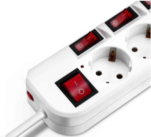 Сетевой фильтр Buro 500SH-3-SW-W 3м (5 розеток) белый фото