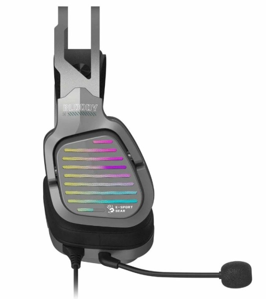 Игровые наушники с микрофоном A4 Bloody G560 серый 2м мониторные USB (G528C) фото