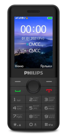 Мобильный телефон PHILIPS E172 XENIUM Black (Черный) фото