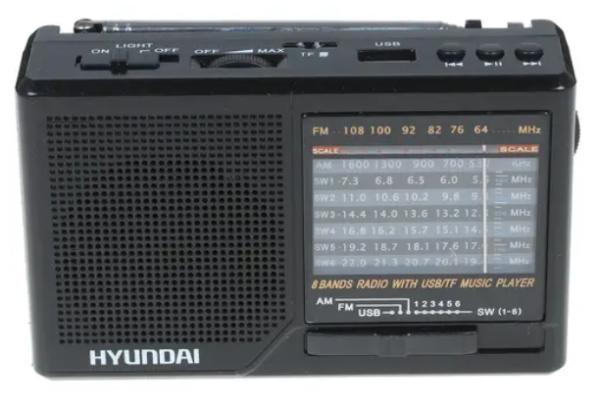 Радиоприемник Hyundai H-PSR140 черный купить ЦИТ Радиоприемник Hyundai H-PSR140 черный фото