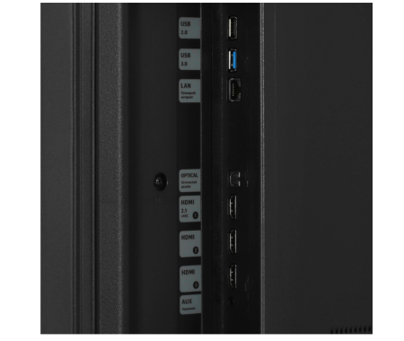 Телевизор QLED Яндекс 55" YNDX-00095 ТВ Станция с Алисой на YandexGPT  black, UHD, Smart TV фото