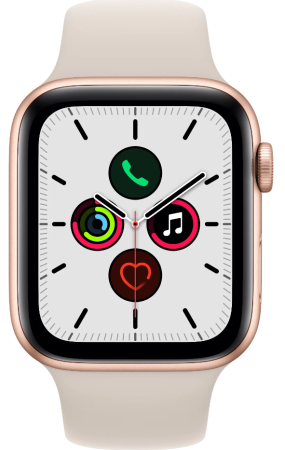 Умные часы Apple Watch SE 44mm Gold/Starlight Sport Band MKQ53 фото