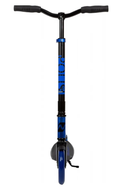 Самокат городской NOVATRACK 180.POLIS.BL21 PRO алюминий, складной с помощью кнопки на раме, э фото