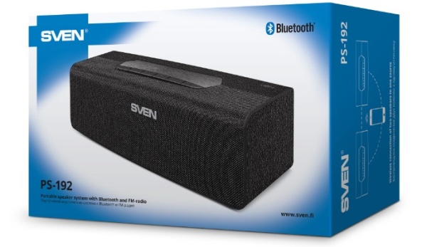 Колонка Bluetooth SVEN PS-192 черный купить ЦИТ Колонка Bluetooth SVEN PS-192 черный фото