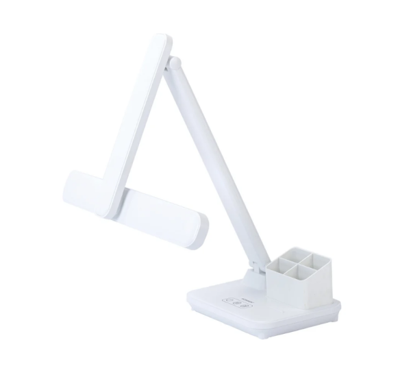 Лампа настольная беспроводная SONNEN PT-401,органайзер, USB,LED, 5Вт,3режима,белый,238779 фото
