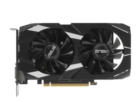 Видеокарта PCI-E 4Gb ASUS NV DUAL-GTX1650-O4GD6-P-V2 GTX1650 128bit GDDR6 1620/12000 DVI HDMI, DP, H фото