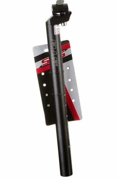 Штырь подседельный STG 27,2 * 350 черный, с зажимом,с белым Stinger  logo, алюм Х82593 фото
