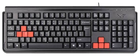 Клавиатура A4 X7-G300 черный USB Gamer фото