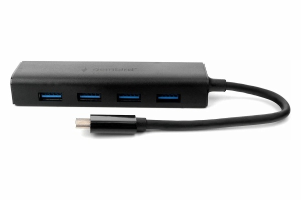 Хаб USB 3.1 Gembird UHB-C364 черный фото