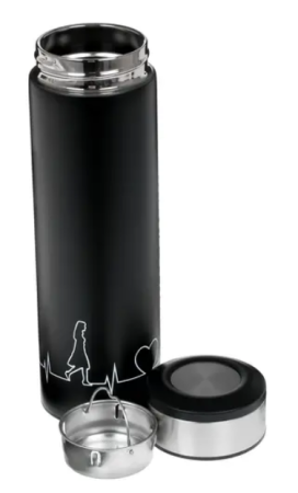 Термос LARA LR04-19 420мл SOFT TOUCH, черный фото