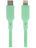 Кабель Type-C - Lightning Qumo 1м зеленый силиконовый, 20W (MFI) (33000) фото