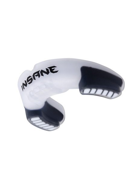 Капа одночелюстная взрослая INSANE LYNX IN23-MG500, ЭВА, белый/черный фото