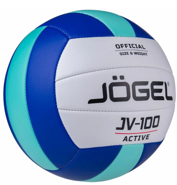 Мяч волейбольный Jögel JV-100, синий/мятный купить ЦИТ Мяч волейбольный Jögel JV-100, синий/мятный фото