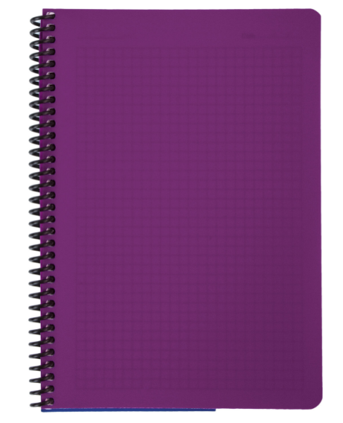 Тетрадь А5 80л. BRAUBERG Metropolis, спираль пластиковая, клетка, обложка пластик фото