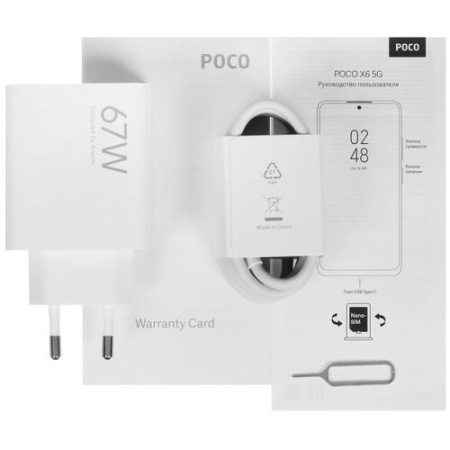 Смартфон Xiaomi POCO X6 5G 12/512GB Black (Черный) фото