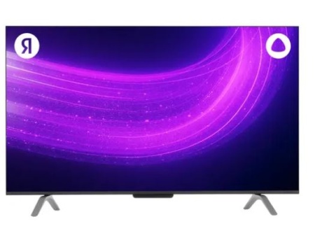 Телевизор QLED Яндекс 55" YNDX-00101 ТВ Станция Про с Алисой black, UHD, Smart TV фото