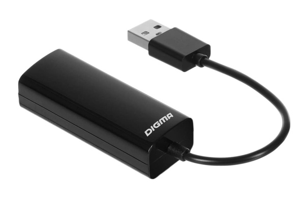 Сетевой адаптер Digma D-USB2-LAN100 USB 2.0 фото