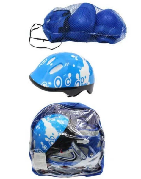 Ролик. коньки Navigator Т59737Н, кол PVC, в комплекте с защитой и шлемом, перед.кол.со светом, S (30 фото