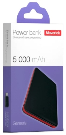 Внешний аккумулятор, повер банк "Maverick" M508 5000mAh черный фото