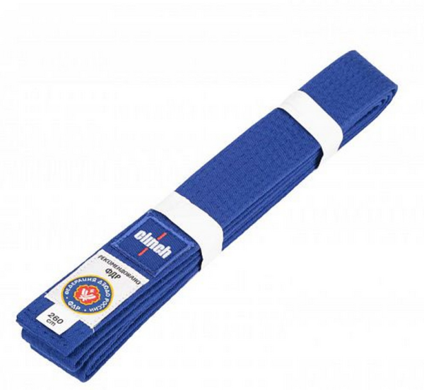 Пояс для дзюдо Clinch Judo Belt FDR синий (длина 280 см) C301  фото