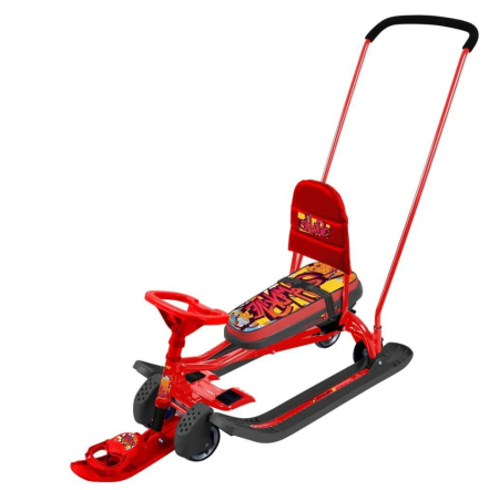 Снегокат Ника Тимка спорт 6 принт сиденья: граффити на красном ТС6/GR фото