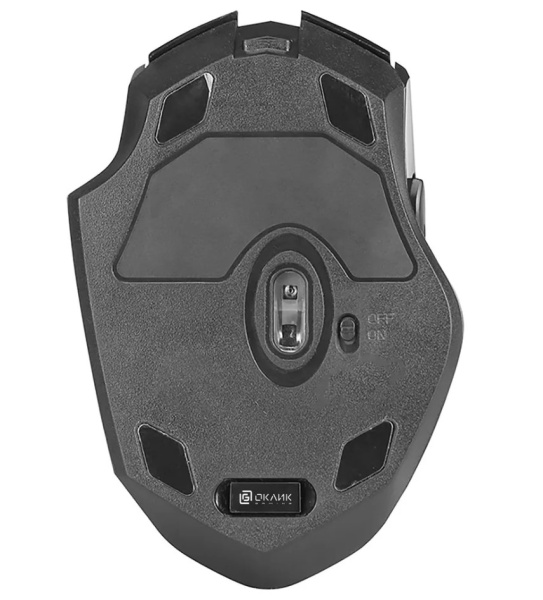 Мышь Оклик 780GW черный оптическая (3200dpi) беспроводная USB фото