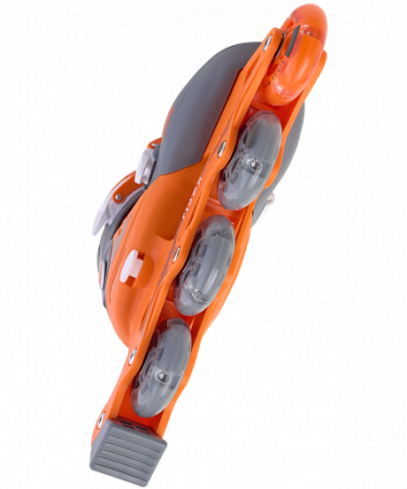 Ролик. коньки RIDEX Swipe Orange, пласт.рама (S (31-34)) фото