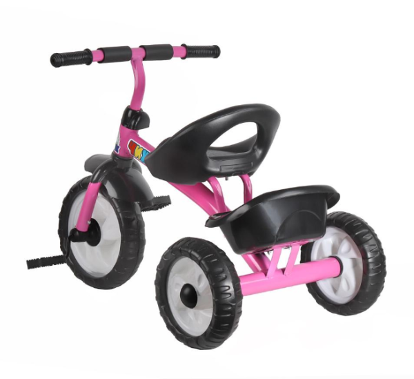 (м) Велосипед детский 3х колесный CH-B3-01MX Чижик (РОЗОВЫЙ), колеса пластик 10"/8" фото
